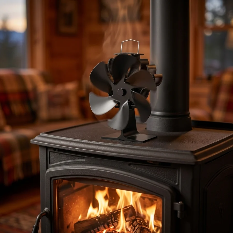 It Runs on the Heat of the Stove Itself